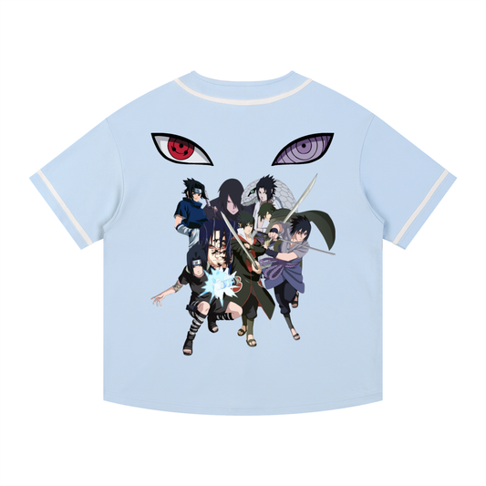 Contrast Piped Button-Up Jersey- SASUKE