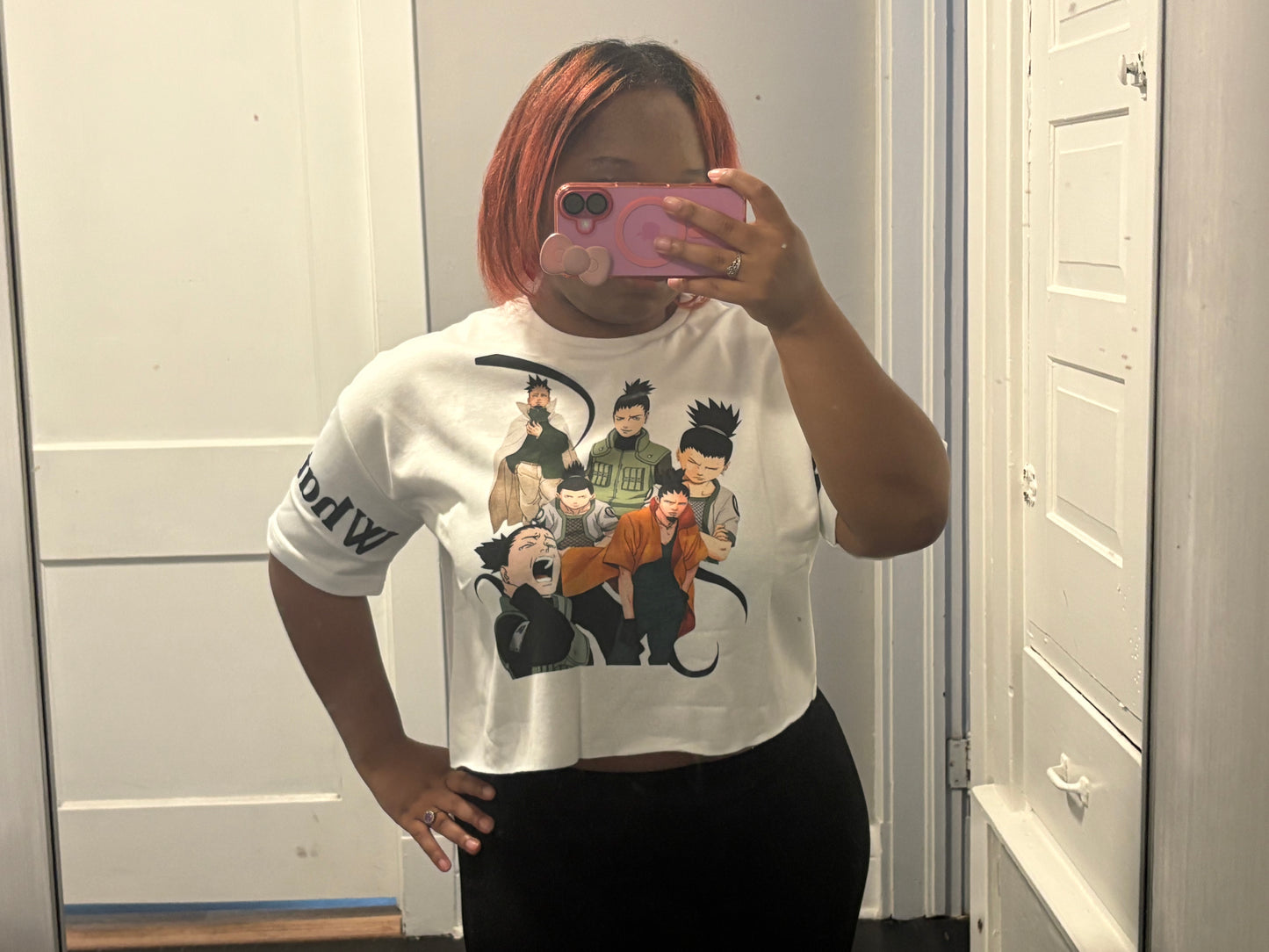 Shikamaru Women's All-Over Print Lounge Cropped Tee