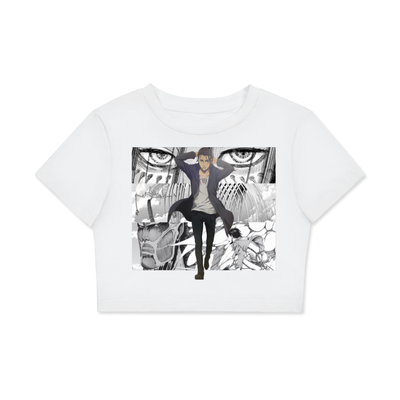 Women's Fitted Crop Tee | Bodycon T-Shirt