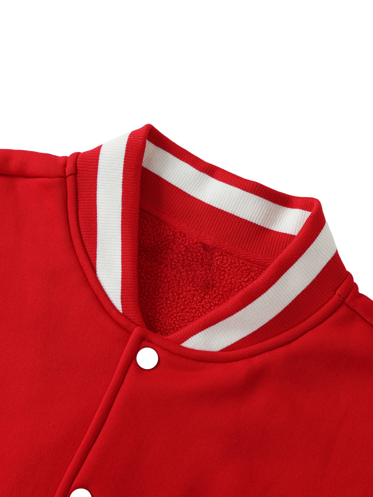 Two-Tone Fleeced Varsity Jacket- CHRIS BROWN