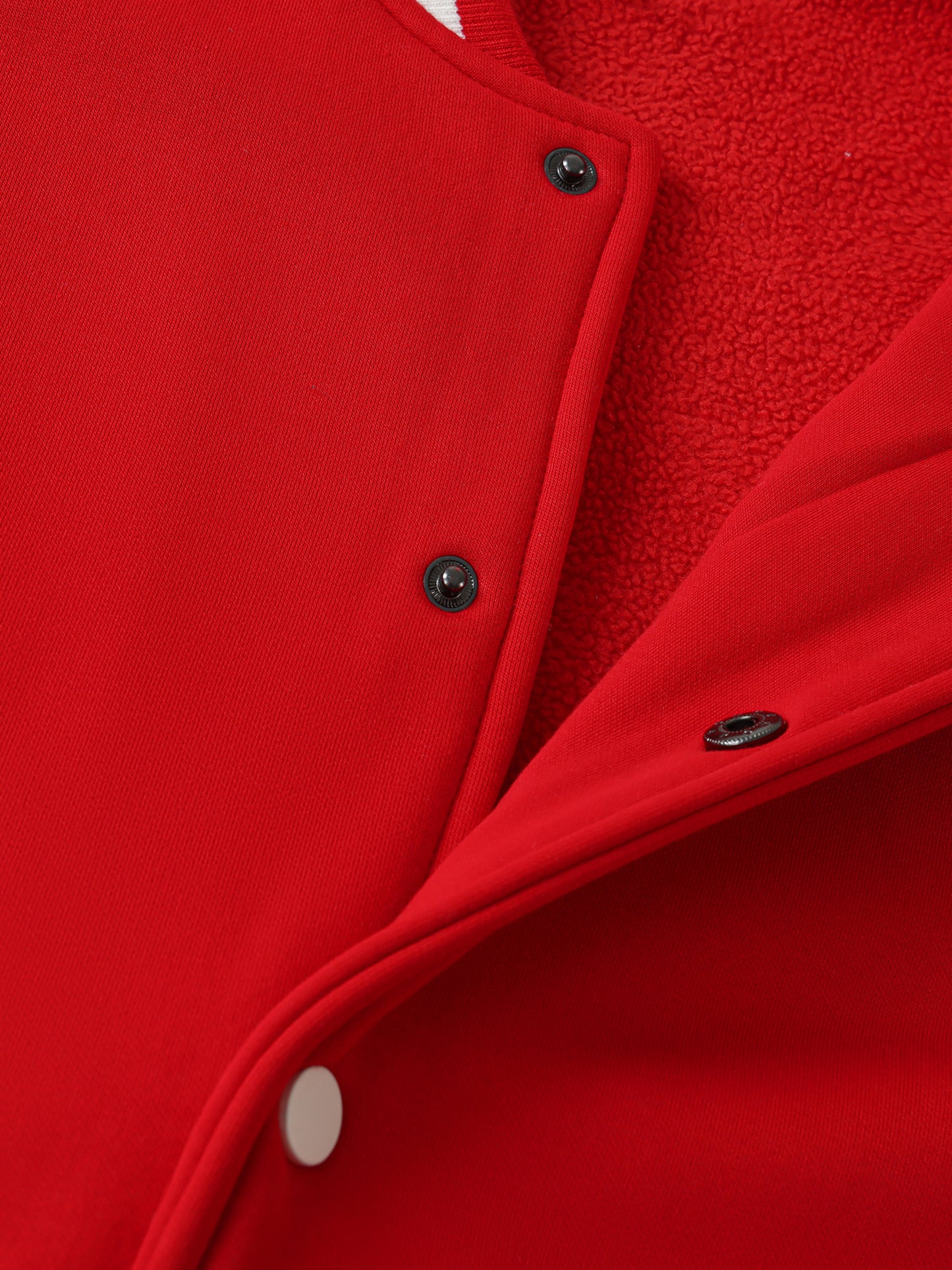 Two-Tone Fleeced Varsity Jacket- CHRIS BROWN